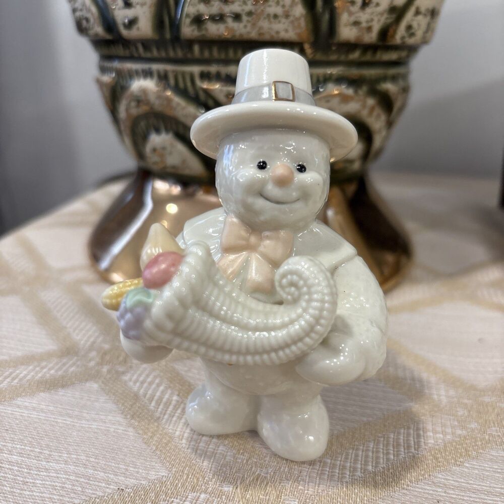 Lenox - 12 Months Of Snowmen - November - Cornucopia Figurine